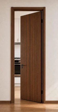 Hot Laminated WPC Interior Door, Recessed Line / Inlay Strip Design Custom Rough Opening Size For Project suppliers